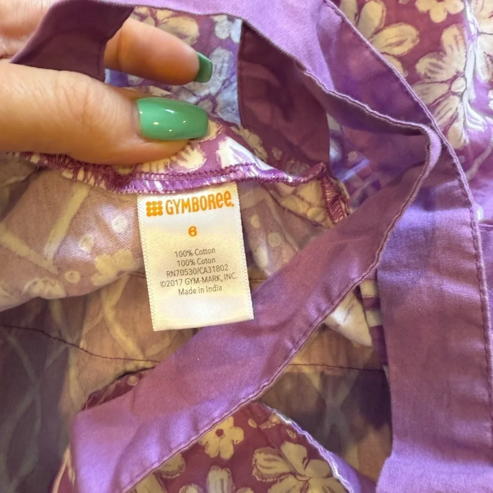 Gymboree Pink and Gold Sleeveless Sundress